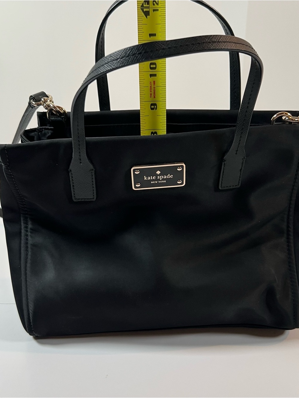 Kate Spade Black Nylon Satchel Crossbody Bag - Picture 9 of 10